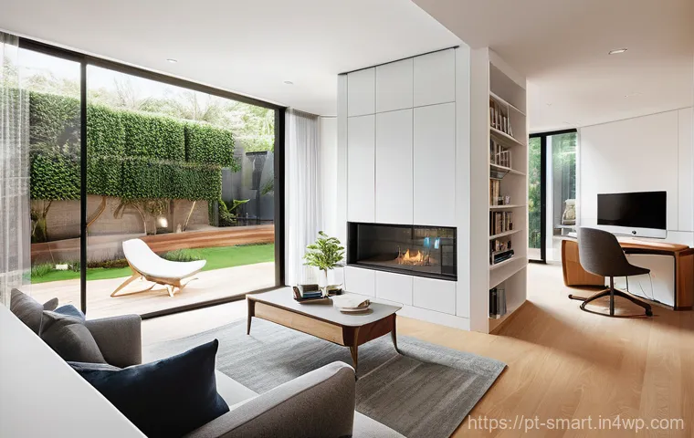 스마트홈 기기 간섭 문제 해결하기 - **Prompt:** A serene and futuristic smart home interior, bathed in soft, natural light, symbolizing ...